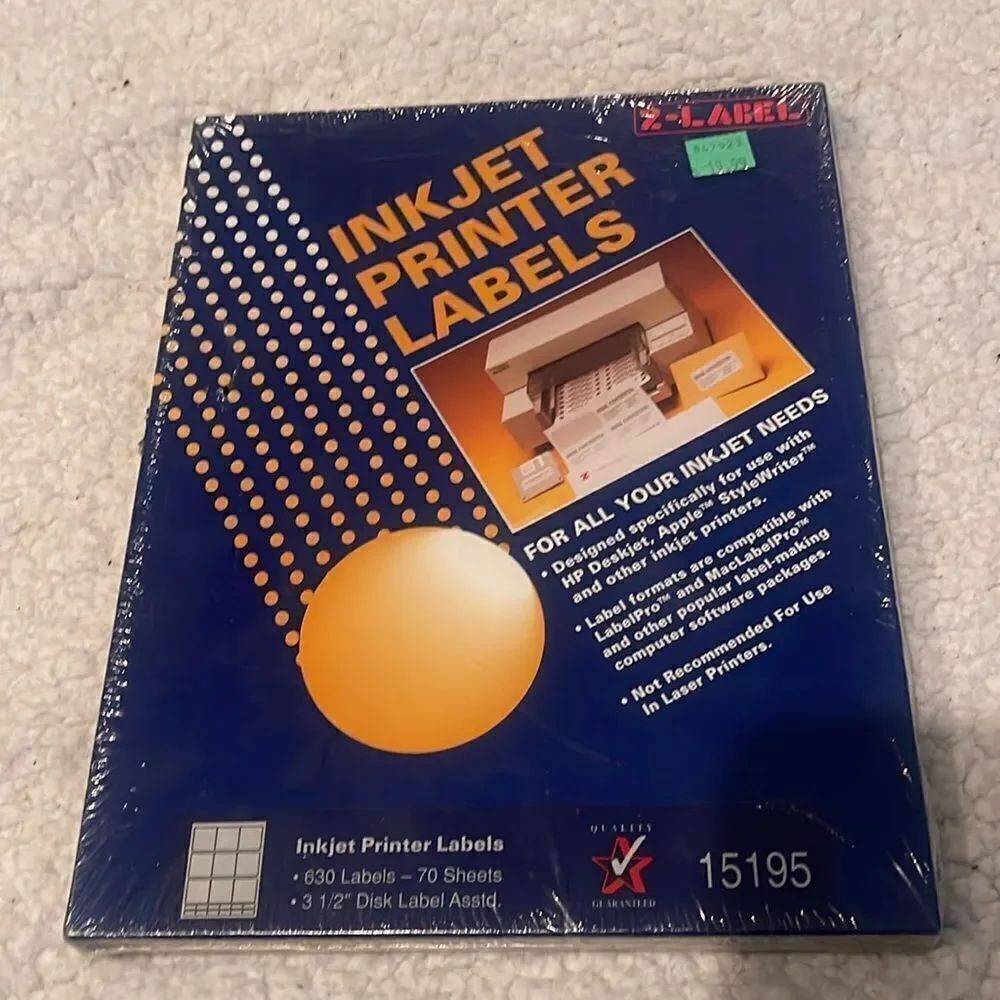 NEW inkjet printer labels